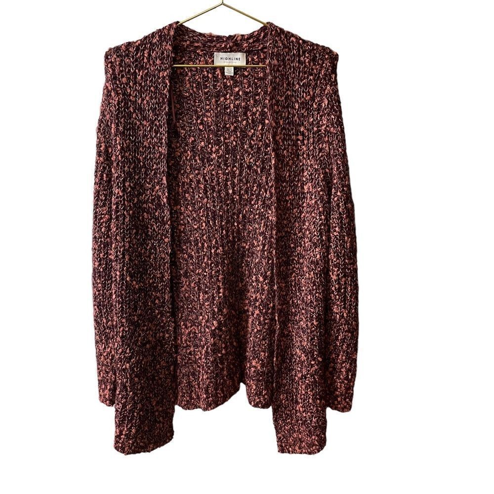 Highline Collective Wool Blend Open‎ Front Cardigan Sweater Size XS